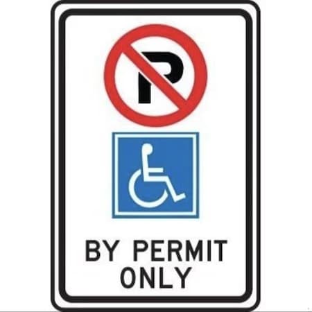 Accuform PARKING SIGN  HANDICAPPED 24 in  X 18 in FRP379HP